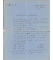 DOMERGUE (Jean-Gabriel). Peintre et graveur. Lettre autographe, 9 janvier 1939 (Réf. G 5343)