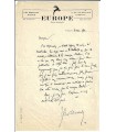 GUEHENNO (Jean). Esssayiste. Lettre autographe, 1930 (Réf. E 10490)