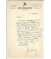 GUEHENNO (Jean). Esssayiste. Lettre autographe, 1930 (Réf. E 10490)