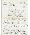 LANSKOY  Madame. Epouse du peintre André Lanskoy. Lettre autographe à Joëlle Wittold (Réf. G 5155)