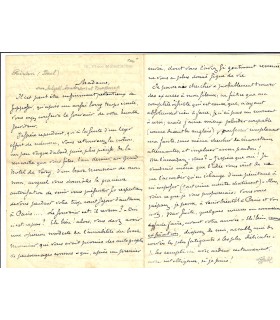POIRSON (Paul). Librettiste. lettre autographe à une chanteuse lyrique (G 5619)