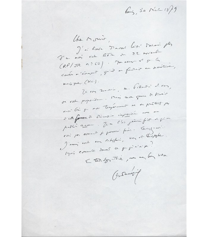 DUMEZIL Georges. Chaire desCivilisations indo-européennes au Collège de France.