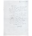 DUMEZIL Georges, écrivain, professeur. Lettre autographe (G 4215)