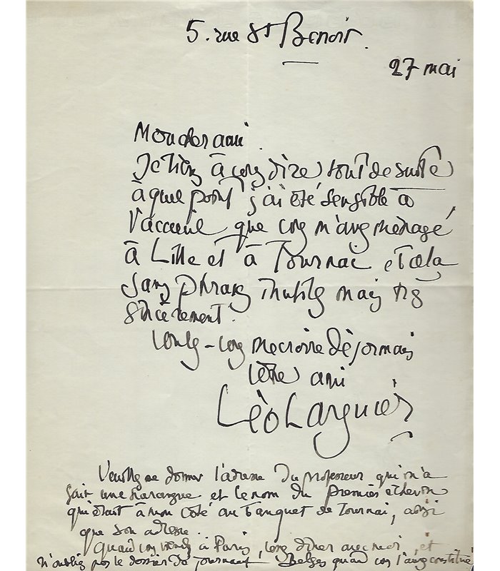 LARGUIER Léo, à l'avocat Philippe KAH.