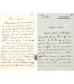 BOULANGER Gustave, peintre. Lettre autographe (E 10029)