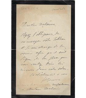 GERVEX Henri. Peintre.