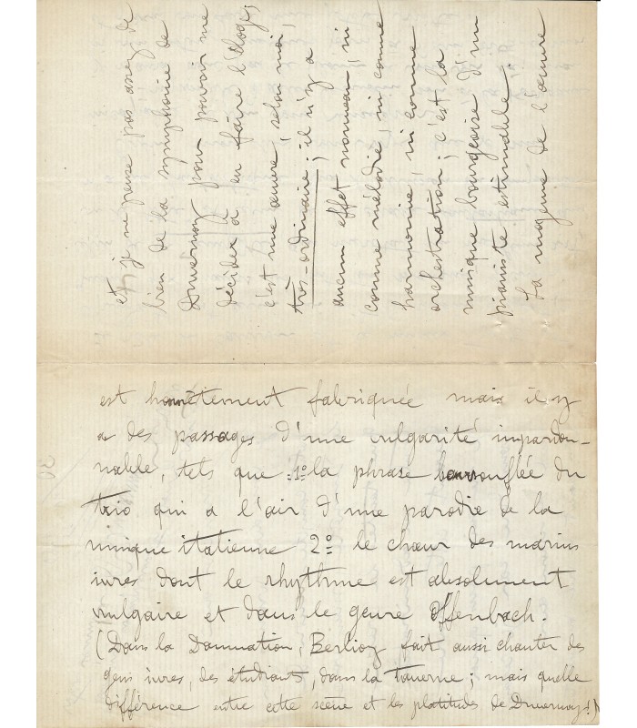 GODARD Benjamin, compositeur. Lettre autographe (G 3204)