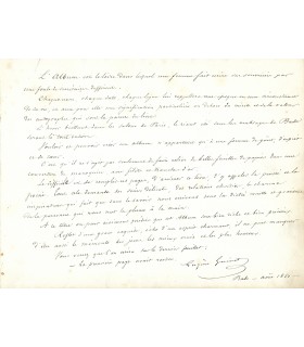 GUINOT Eugène, écrivain, dramaturge. Manuscrit autographe (E 10101)