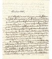 LESUEUR Adeline, épouse du compositeur Jean-françois LESUEUR. Lettre au musicographe Pierre Hédouin (Réf. G 5638)