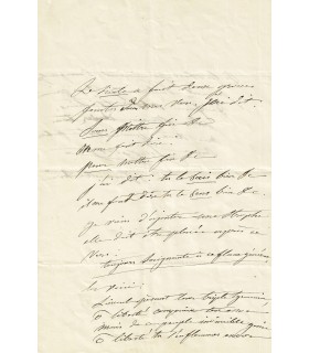 COLET Louise, femme de lettres. Lettre Autographe (G 3415)