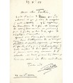 PALADHILE Emile. Compositeur. Lettre autographe à A. Taskin (G 628)