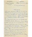 DOUKING Georges. Peintre, décorateur. Lettre autographe (G 1430)