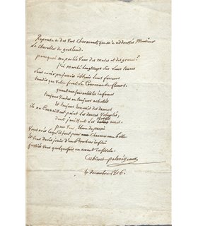 CUBIERES-PALMEZEAUX Michel de, au chevalier de Gresland
