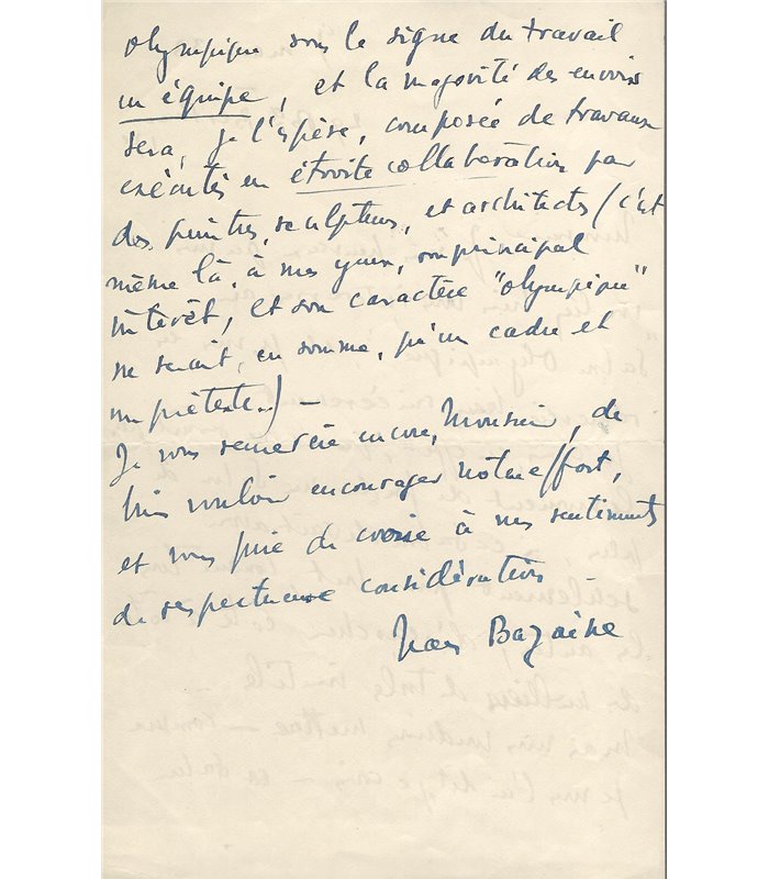 BAZAINE Jean. Peintre, illustrateur, céramiste.