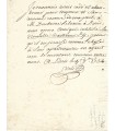 VADE Jean-Joseph, chansonnier, dramaturge. Pièce autographe (G 1708)
