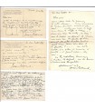 BELTRAND Jacques. Graveur et illustrateur. Lettres et cartes postales autographes au sujet d'un projet d'illustration