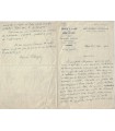 CLOUZOT Henri. Conservateur de la Bibliothèque FORNEY à Paris. Lettre autographe, 1913 (E 10557)