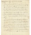 CROIX, marquis de. Pair de France. Lettre autographe au comte de Sémonville,1814 (Réf. G 1072)