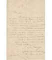 DAUDET Ernest. Ecrivain, frère d'Alphonse DAUDET. Lettre autographe, 1865 (Réf. G 20)