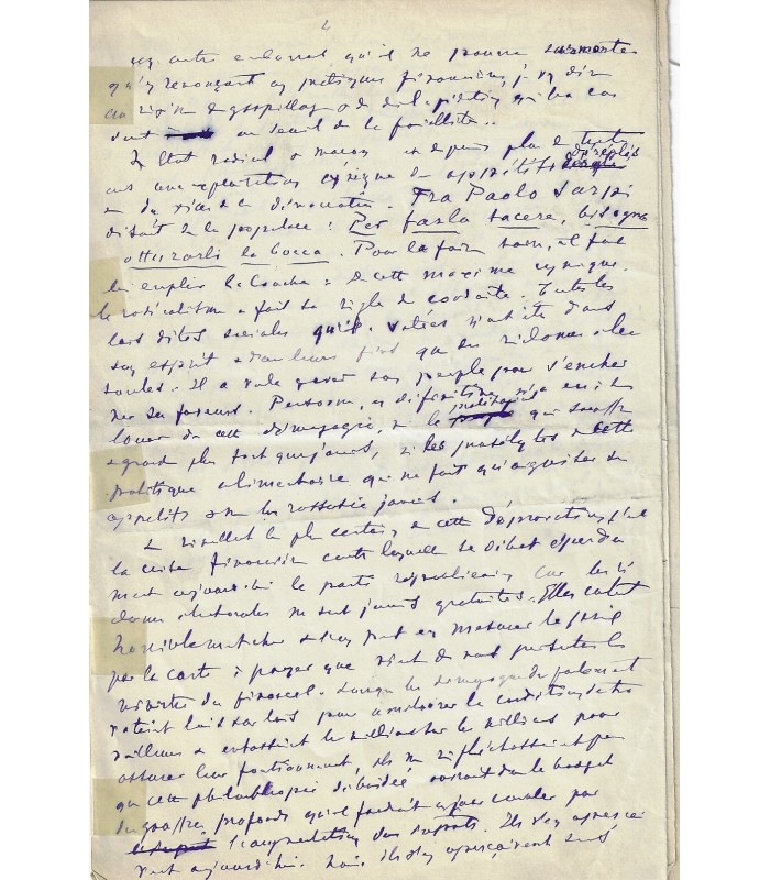 DELAFOSSE Jules. Ecrivain, journaliste et homme politique. Manuscrit (4 pp.) (Réf. G 822)