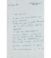 DOMERGUE Jean-Gabriel. Peintre, portraitiste. Lettre autographe, 16 mai 1938 (Réf. G 5340)