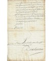 PONTCHARTRAIN Louis Phélypeaux, comte de Maurepas. Ministre de la Marine. Lettre signée (Réf. G 3043)