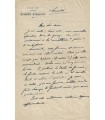 SECHE Alphonse. Poète, journaliste, directeur de théâtre. Lettre autographe (Réf. G 64)