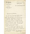 SOUDAY Paul. Critique littéraire. Lettre autographe (Réf. G 790)