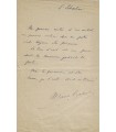 HABERT Marcel. Homme politique. Ami de Déroulède. Billet autographe (sans date) (Réf. G 769)