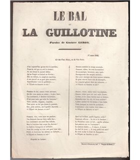 "Le Bal de la Guillotine" contre Louis-Napoléon Bonaparte