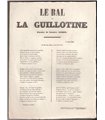 "Le Bal de la Guillotine", LEROY Gustave. Pièce Imprimée (G 2092)