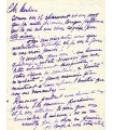 LAPARCERIE-RICHEPIN Cora, comédienne. Lettre autographe (G 5837)