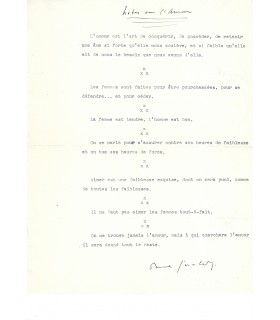 GERALDY Paul, écrivain. Manuscrit dactylographié S. (G 4406)