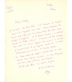 COCTEAU Jean. Ecrivain, poète, cinéaste, peintre. Lettre à Mary Hoeck, novembre 1952 (Réf. G 5660)