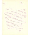 COCTEAU Jean. Ecrivain, poète, cinéaste, peintre. Lettre à Mary Hoeck, novembre 1952 (Réf. G 5660)