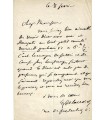 DELACROIX Eugène. Peintre romantique. Lettre autographe au peintre Alexis Pérignon (Réf. G 5668)