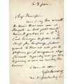 DELACROIX Eugène. Peintre romantique. Lettre autographe au peintre Alexis Pérignon (Réf. G 5668)