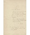 RODIN Auguste. Sculpteur. Lettre autographe à un poète (Réf. G 3546)