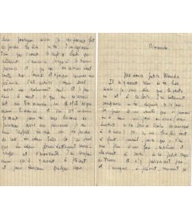 SARTRE Jean-Paul. Philosophe et écrivain. Lettre autographe à Wanda Kosakiewicz, 1940 (G 3430)