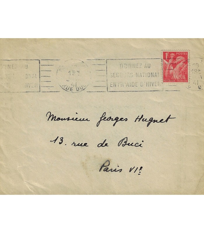 ELUARD Paul, poète surréaliste. Lettre Autographe (G 5858)