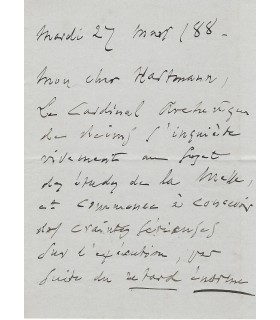 GOUNOD Charles, compositeur. Lettre autographe (G 3587)