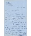 CHEVALIER Maurice, chanteur. Lettre autographe (G326).