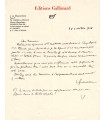 QUENEAU Raymond. Romancier, poète, cofondateur du groupe littéraire Oulipo. Lettre autographe, 26 octobre 1968 (Réf. G 5909)