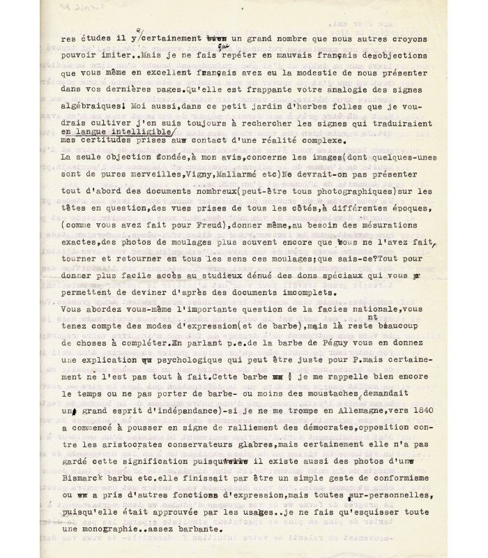 AMANN (Paul). Ecrivain et traducteur autrichien. Lettre dactylographiée signée (G 1392).