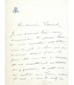 RÉJANE, actrice. Lettre autographe. G 4516