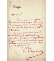 BARBEY D'AUREVILLY. Ecrivain, journaliste. Lettre autographe (Réf. G 5947)