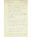 CELINE (Louis Ferdinand Destouches, dit). Ecrivain. Lettre autographe, sans date (Réf. G 3355)