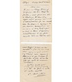 SAINT-SAENS Camille. Compositeur, organiste. Carte-Lettre autographe, 31 décembre 1920 (Réf. G 5768)