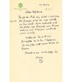 POULENC Francis. Compositeur.  Lettre autographe, à son ami et premier biographe Stéphane AUIDEL, 20 février 1962 (Réf. G 3854)