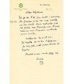 POULENC Francis. Compositeur.  Lettre autographe à Stéphane AUDEL, 20 février 1962 (Réf. G 3854)
